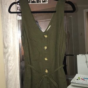 Green jumpsuit